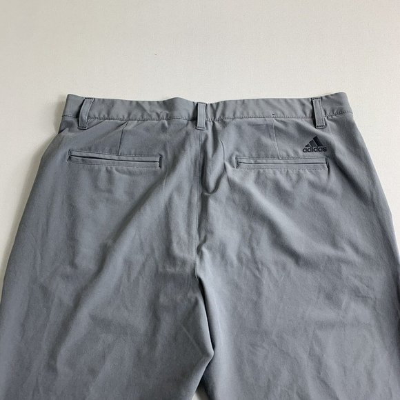Adidas Golf Chino Pants Adult Mens Size 34x32 Gray Performance Stretch Casual - Picture 4 of 8